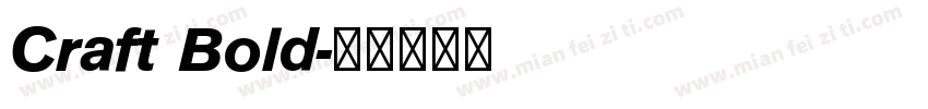 Craft Bold字体转换